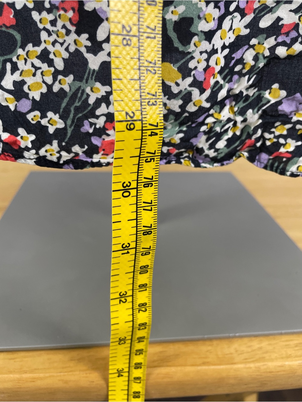 Maeve Anthropologie Matilda Black Floral Long Sleeve Button-up Blouse Size Large - Picture 7 of 10